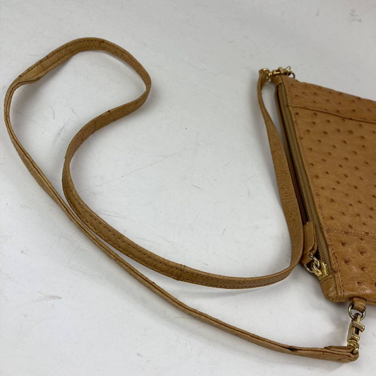 1円 極美品 CREATION LUSSET クリエーション ルセ オーストリッチ 