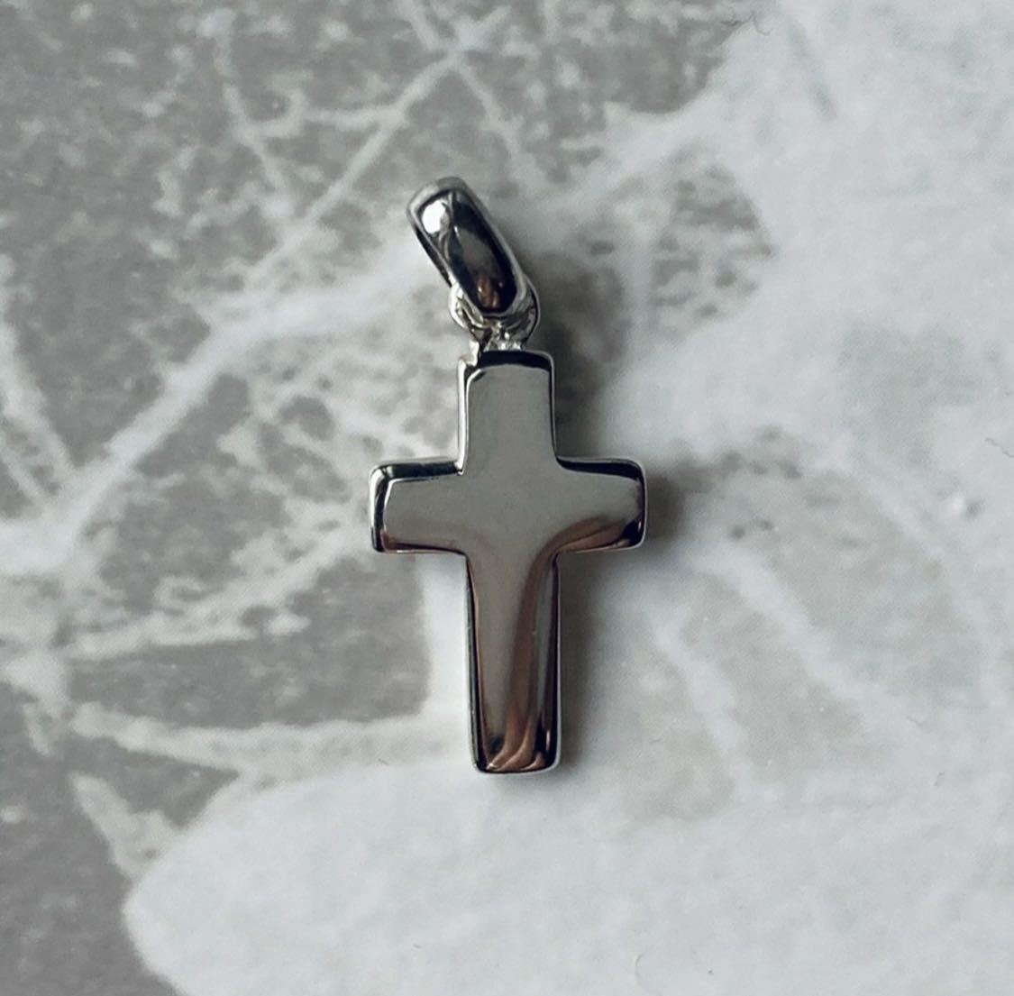 シンプル　クロス　ペンダント　小1　シルバー925　ネックレス　ティファニー　十字架_2
