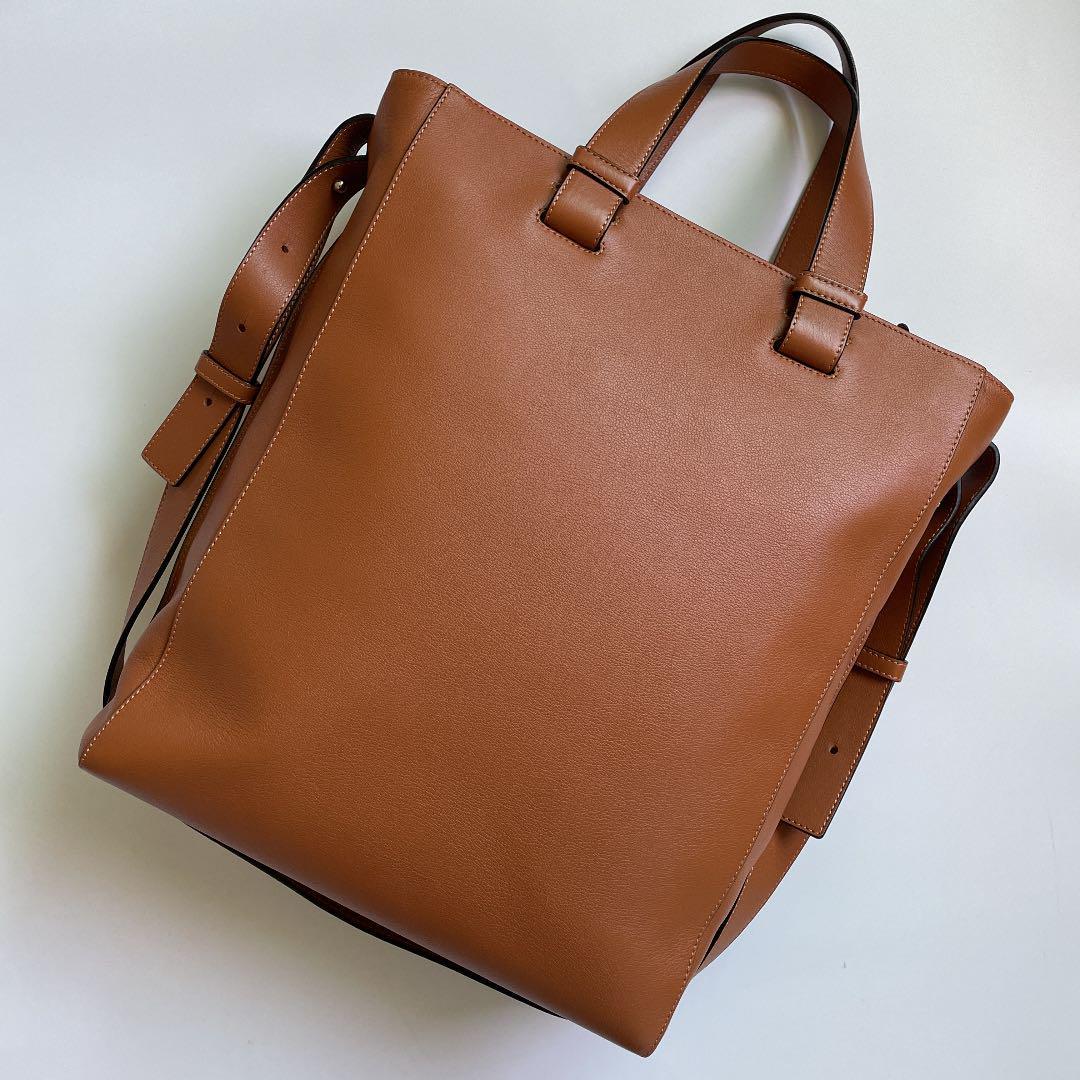 LOEWE ロエベ レザー ショルダーバッグ ハンモック 2way 茶 美品 