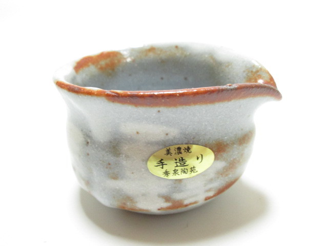 安い，HOT [aug3 NN523] 未使用品 美濃焼 嵐志野 秀泉陶苑 宝瓶揃 5客 煎茶道具 茶道具 煎茶器 茶器 セット 秀泉