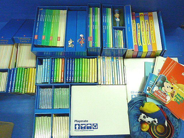 T824 現状品 ディズニー ワールドオブイングリッシュ DVD/CD/本/カード