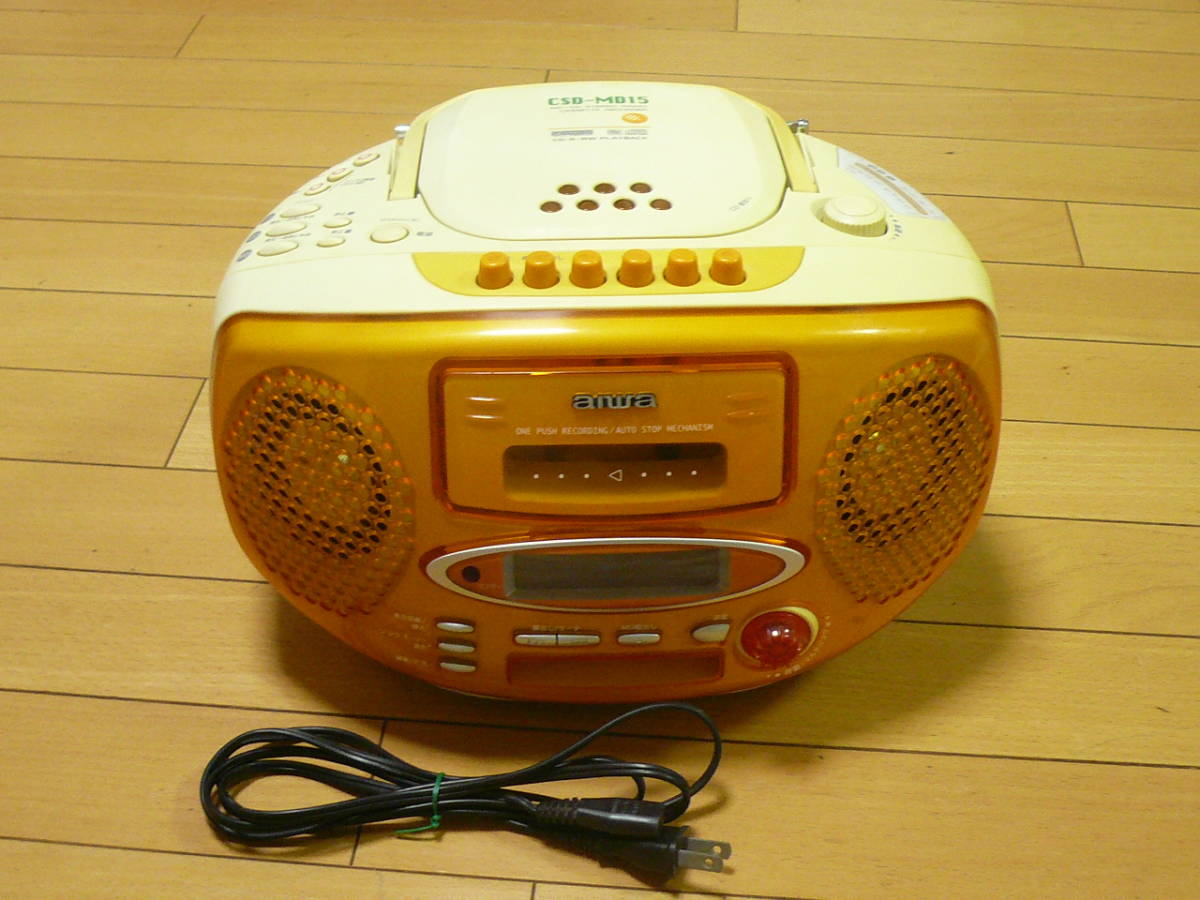 aiwa アイワ CDラジカセ CSD-MD15☆現状品ジャンク C8314(ラジカセ