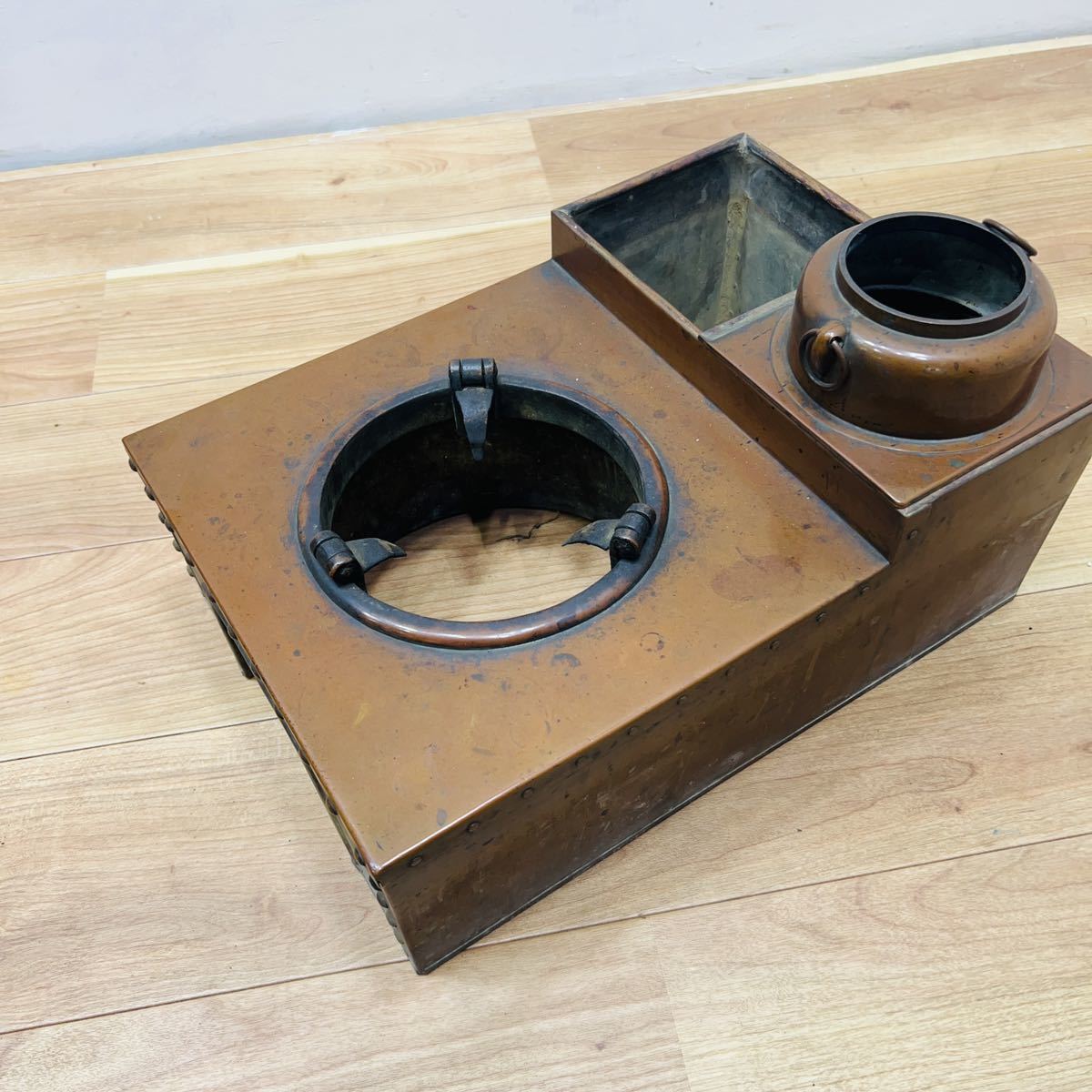 燗銅壺 酒燗器 銅製 アンティーク - 酒器 Yahoo!オークション : 古道具