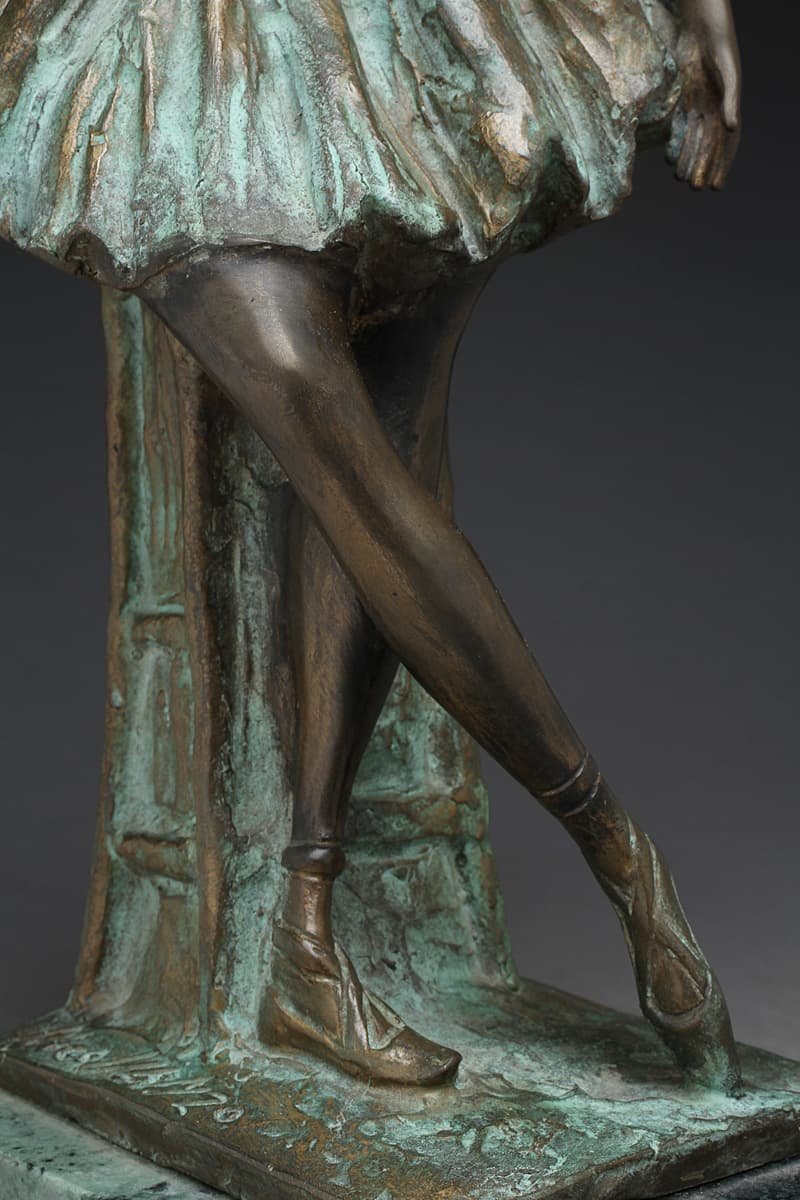 送料無料】バレリーナ ブロンズ 彫刻 オブジェ 置物 観賞用 (旧家  