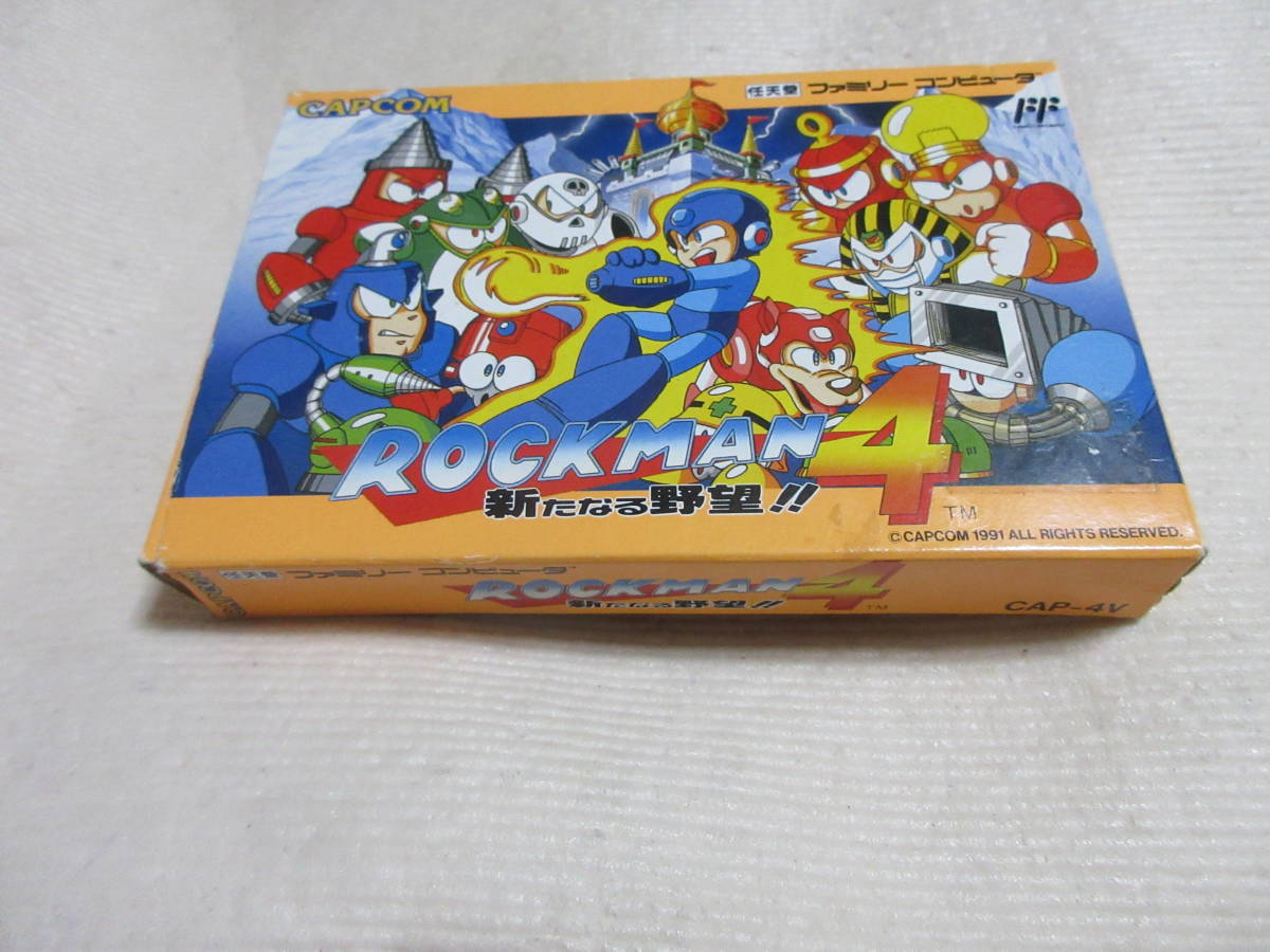 新作登場，人気 FC ロックマン4 新たなる野望 ROCKMAN4 箱説葉書付き 良品 ファミコン カプコン(アクション)｜売買されたオークション情報、yahooの商品情報をアーカイブ公開 - オークファン タイトル