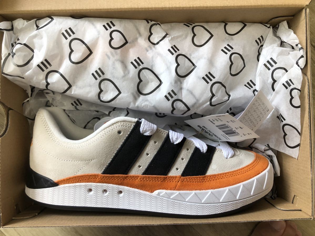 28cm 新品未使用 HUMAN MADE × adidas Originals Adimatic HM ヒューマンメイド アディダス アディマティック オフホワイト adidas HUMAN 28cm by Originals GOLD