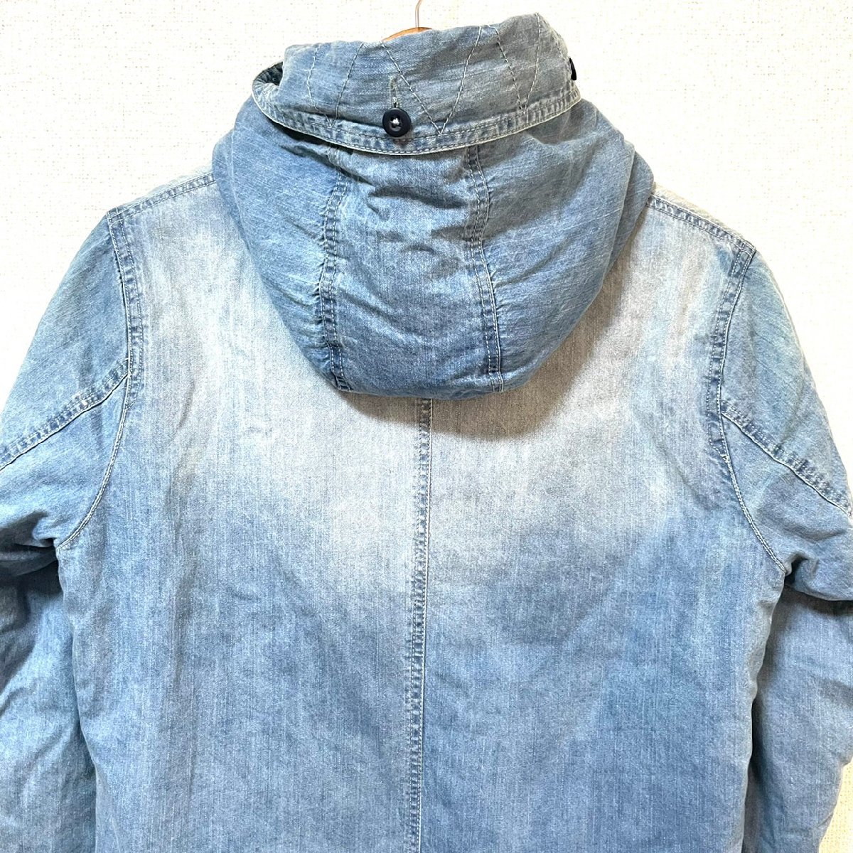 w^)b ローカルモーション デニム モッズ コート Local Motion 裏ボア 