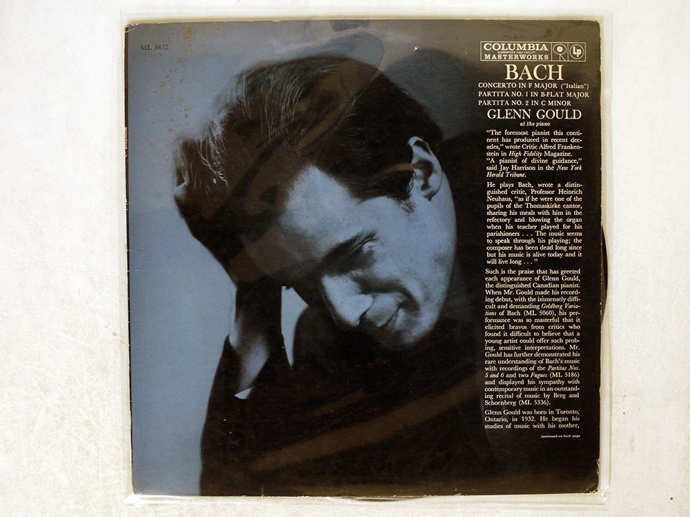 驚きの破格値，新品 米 6EYES 初出 / GLENN GOULD/グールド/バッハ イタリア協奏曲/COLUMBIA ML 5472(クラシック)｜売買されたオークション情報、yahooの商品情報をアーカイブ公開 - オークファン その他