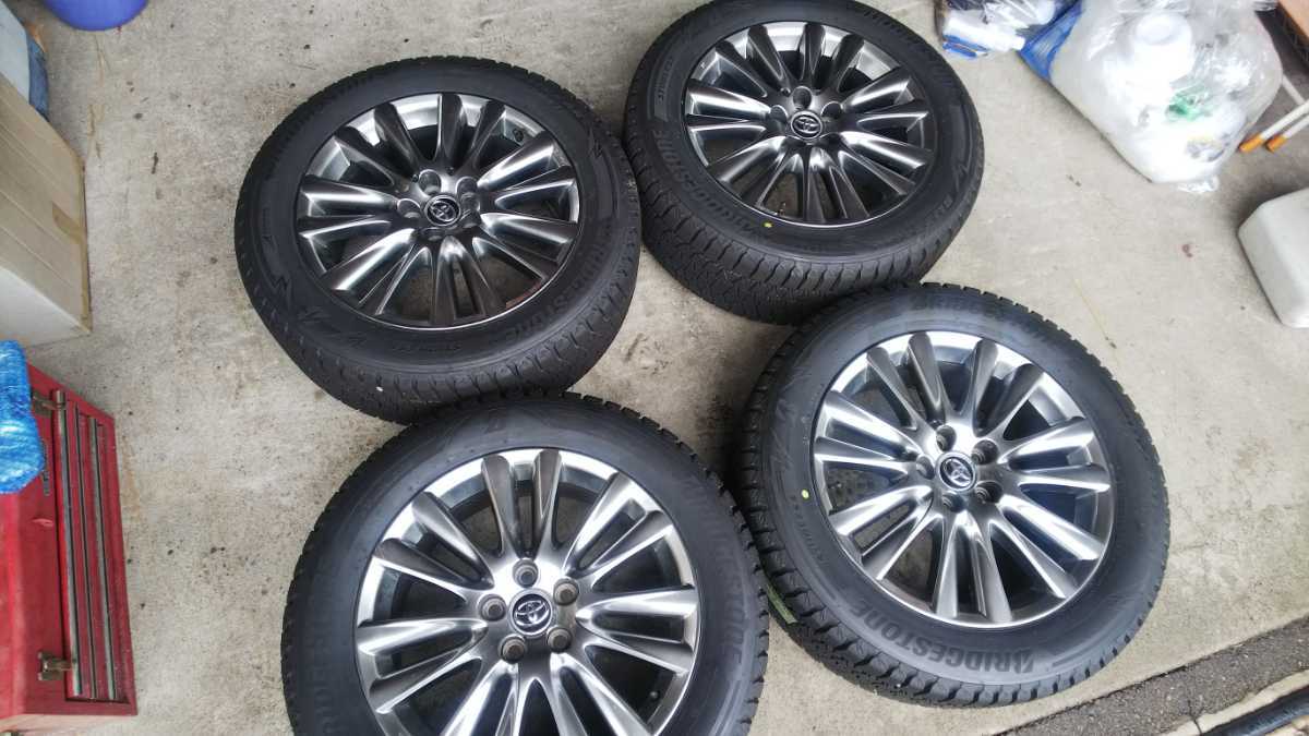 トヨタ純正 18インチアルミ と BS DM-V3 235/55R18 スタッドレスタイヤ のセット イボ付きバリ山 おすすめ品です