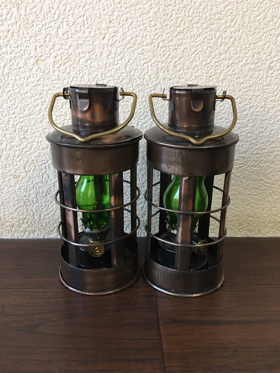 Ⅱ オイルランプ ランタン 昭和レトロ アンティーク 吊り下げ