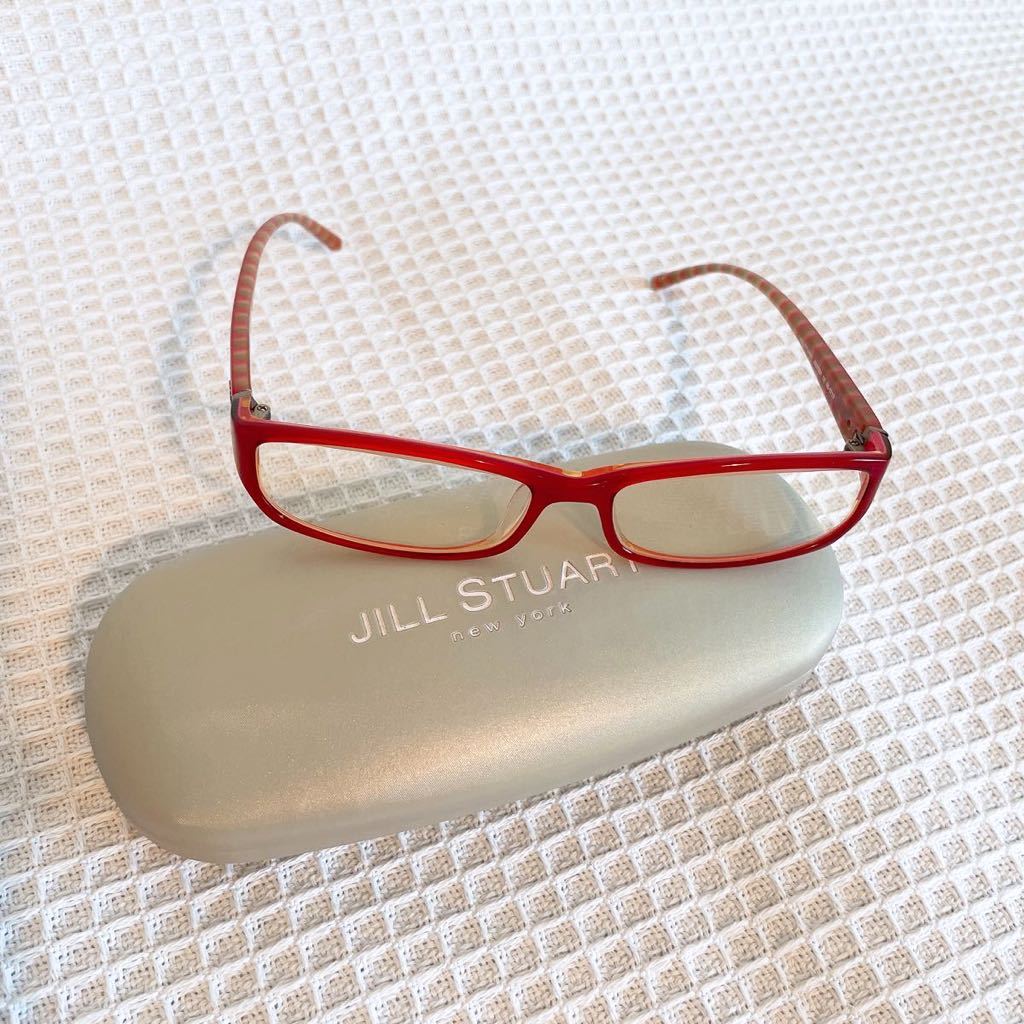 新作，人気 ジルスチュアート ニューヨーク メガネフレーム伊達メガネJILLSTUART NEWYORKレッド眼鏡レディース セルフレーム赤スクエア度無し コスプレ(フルリム)｜売買されたオークション情報、yahooの商 フルリム