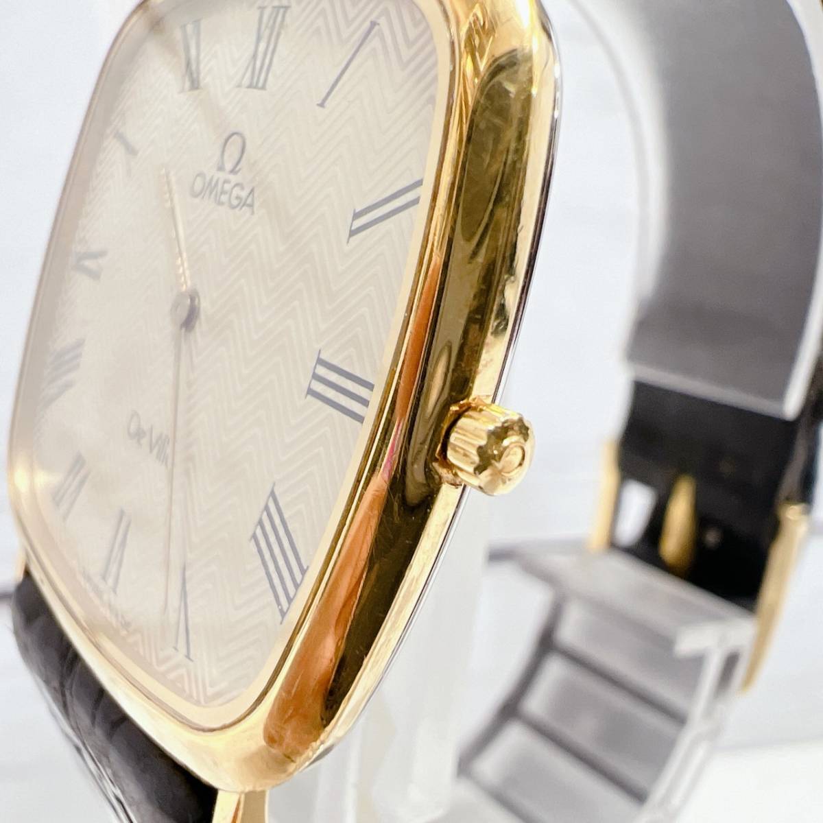 オメガ デビル OMEGA De Ville Cal.1378 2針 アナログ クォーツ 腕時計 