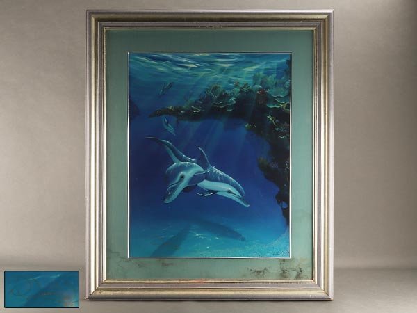ラッセン絵画(シルクスクリーン) 流】クリスチャンリース・ラッセン シルクスクリーン 84/375 KI319