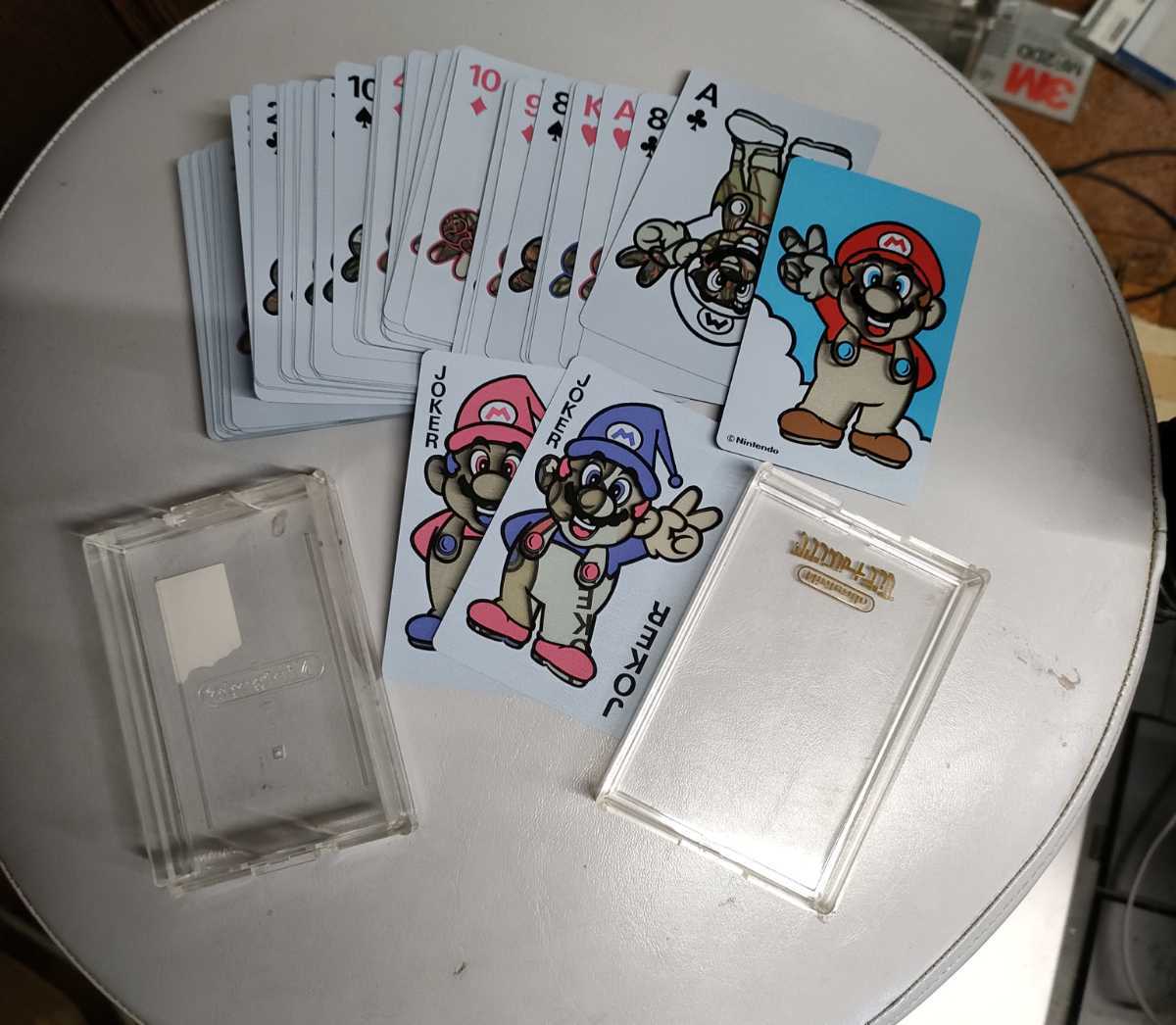 レトロ 当時物 Nintendo 任天堂 クリンスルートランプ マリオ 送料無料