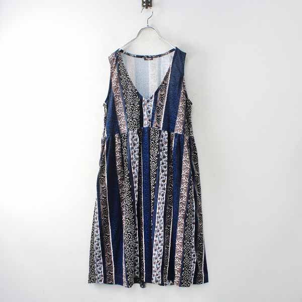 【新作，大得価】 marble SUD マーブルシュッド 葡萄とバラと ベロア ノースリーブワンピース/ネイビー 2400012983649(Mサイズ)｜売買されたオークション情報、yahooの商品情報をアーカイブ公開 - オークファン Mサイズ