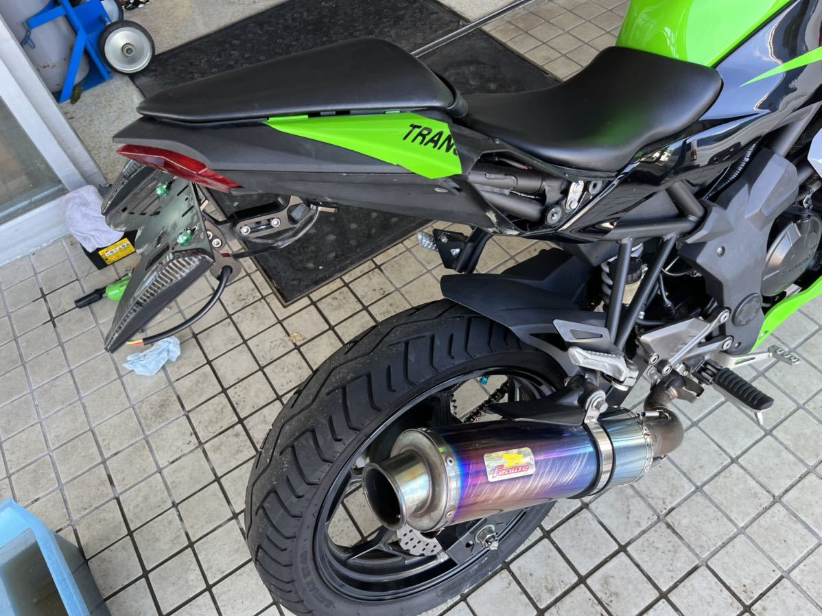 ニンジャ250SL ライトカスタム 2016 事故現状 ETC 17800km cbr250rr