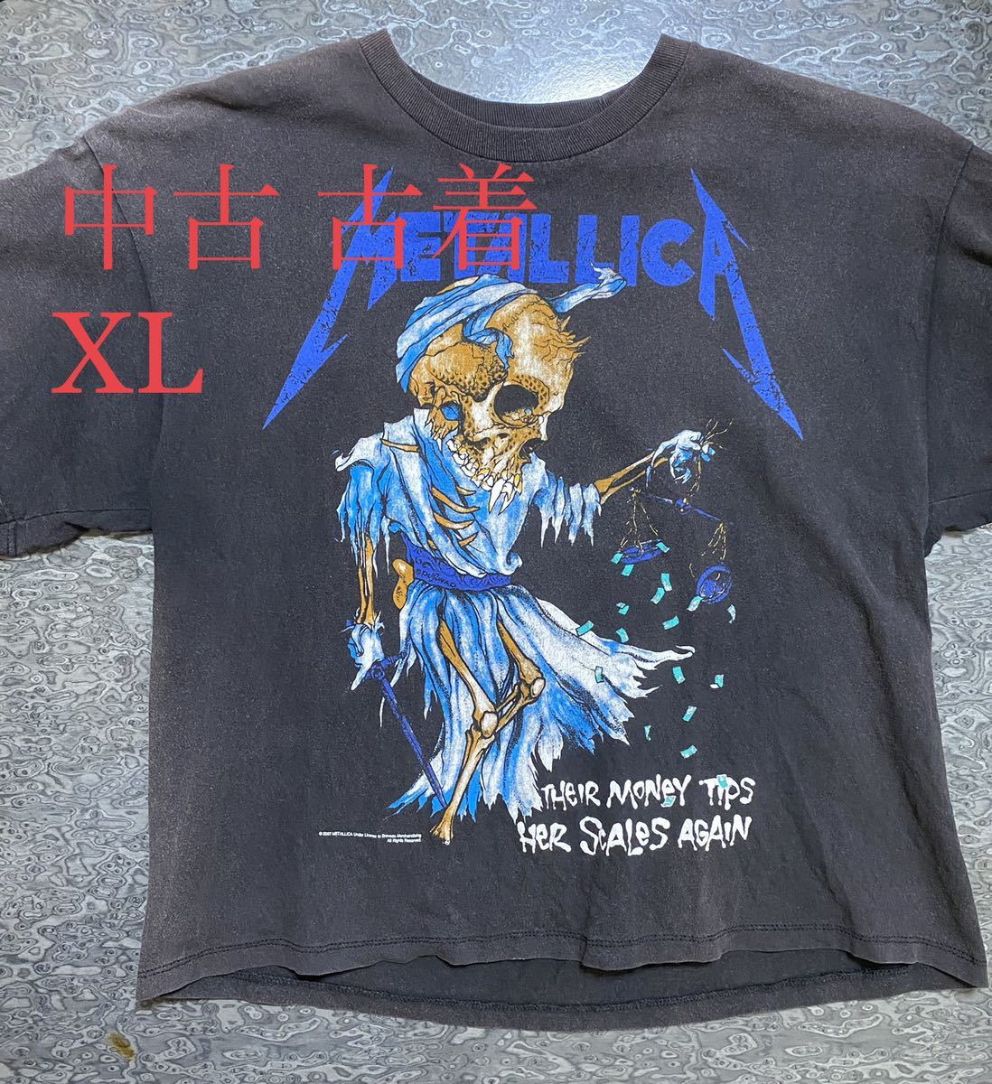 中古 黒 XL METALLICA Band Tee メタリカ バンドTシャツ メタT black 