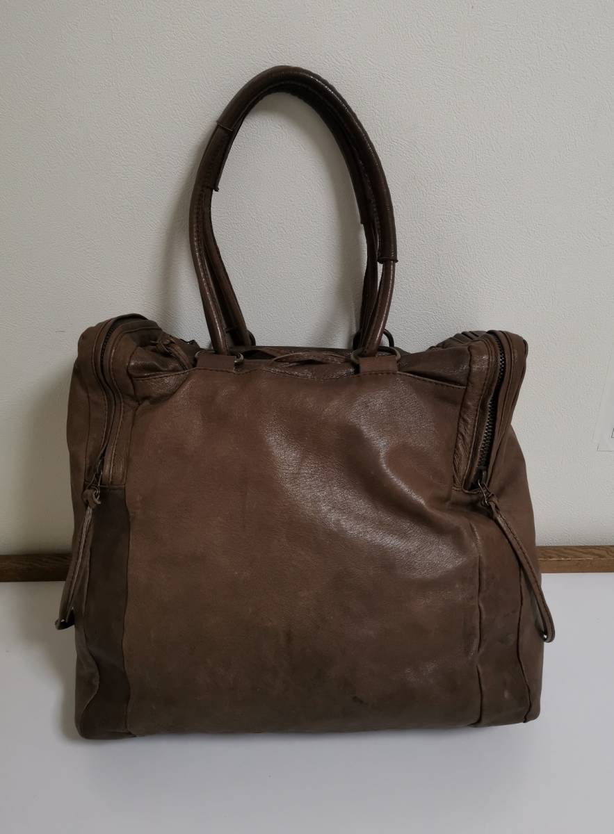 レア MAISON MARGIELA マルタン マルジェラ ⑪ライン 鹿革レザーバッグ