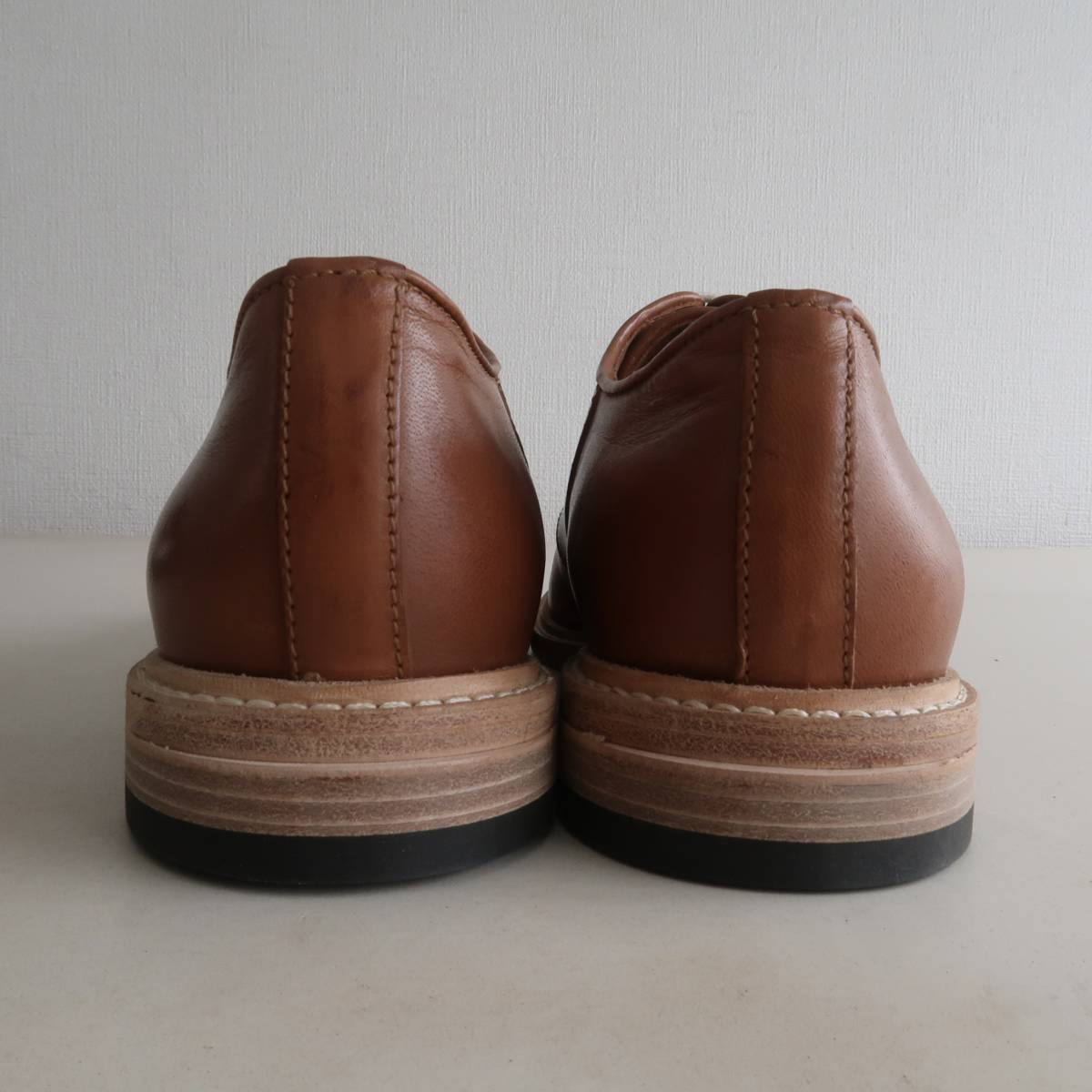 未使用 BAND OF OUTSIDERS トランプイユ期 ブラウンカーフレザー 