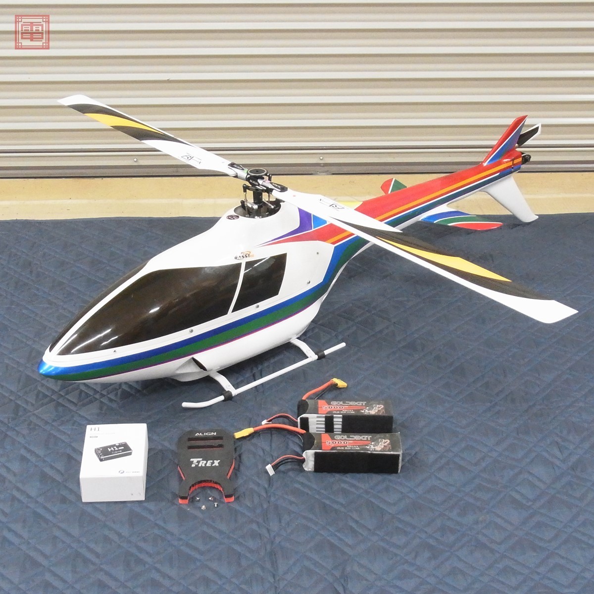 T-REX550 テール600仕様+ブラックシャーク F3Cボディ H1 GPS 電動RC