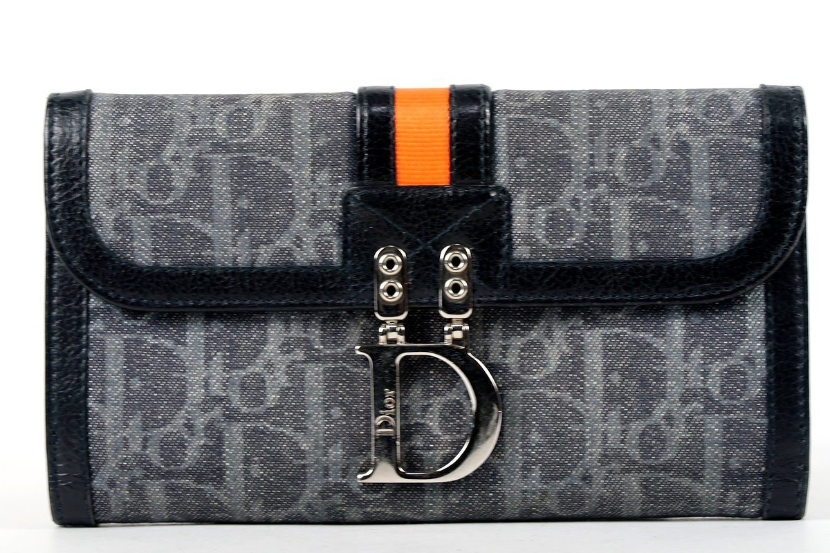 美品】Christian Dior クリスチャンディオール トロッター 二つ折り 