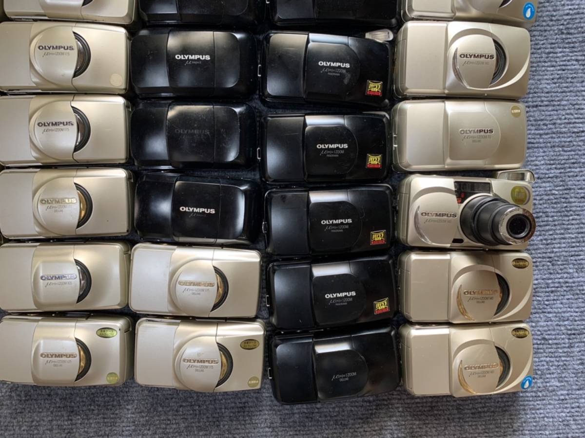 【34台 まとめ売り】コンパクトフィルムカメラ オリンパス OLYMPUS ミュー μ zoom panorama 等 動作未確認 OLYMPUS オリンパス μ 動作OKOLYMPUS &frasl; CG1003785