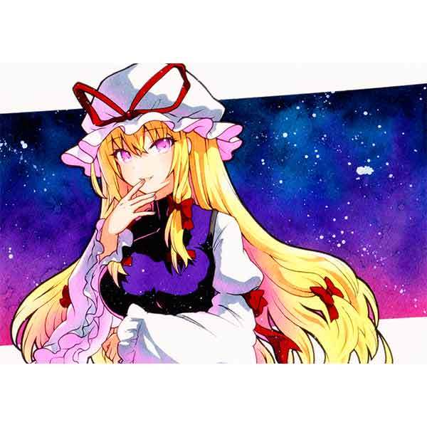 手描きイラスト A4サイズ『東方Project/八雲 紫』 八雲藍 同人手描き