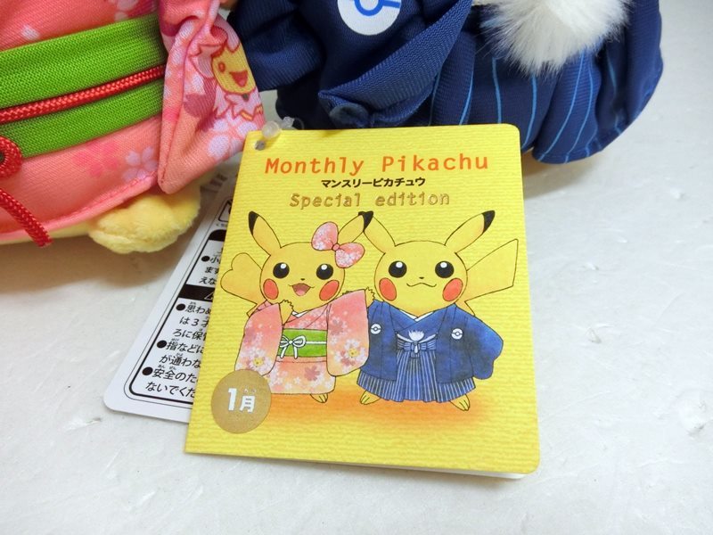 タグ付き ポケットモンスター ぬいぐるみ マンスリーピカチュウ2016
