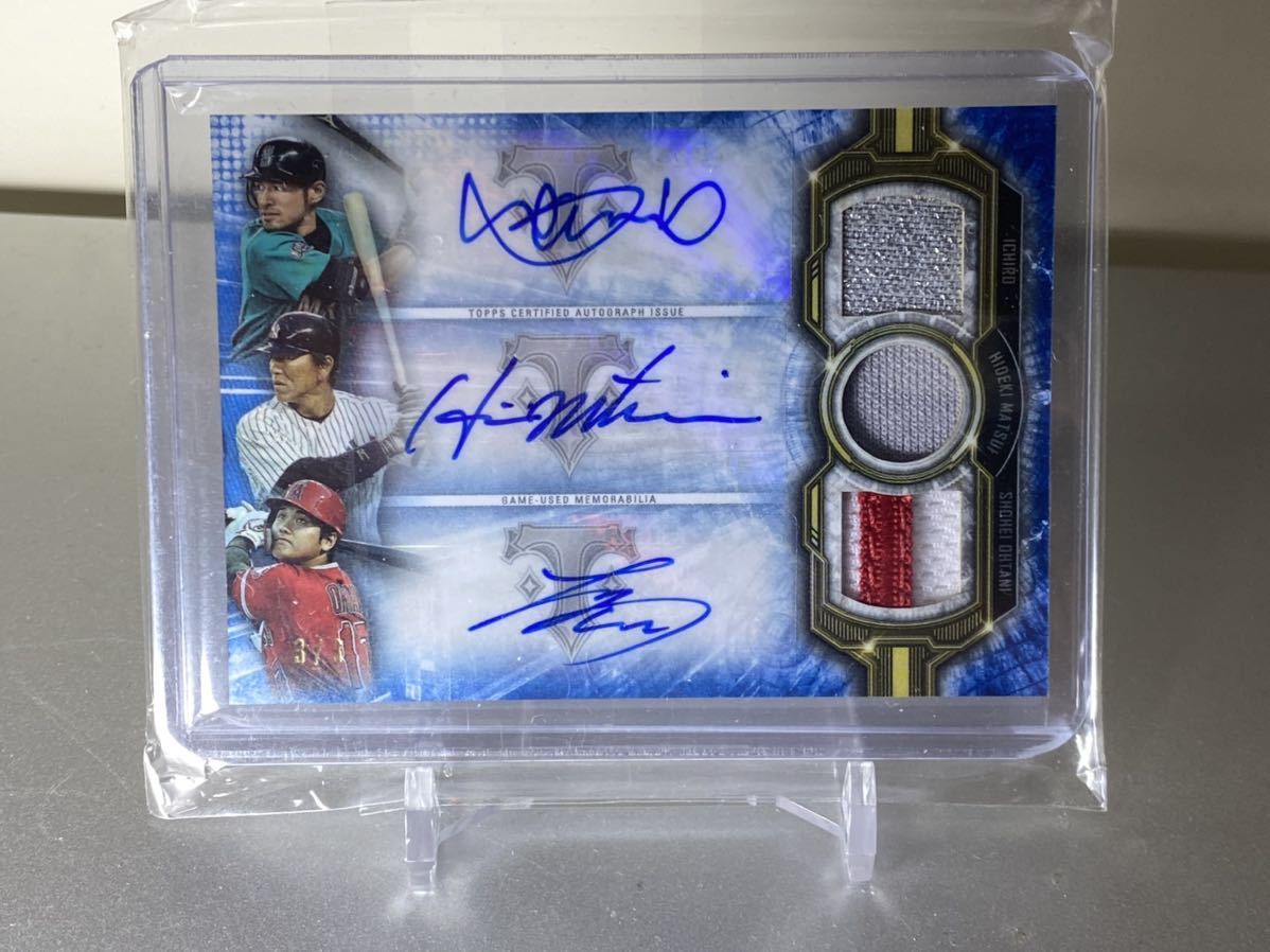 イチロー 大谷翔平 松井秀喜 直筆サインカード - topps レリック 