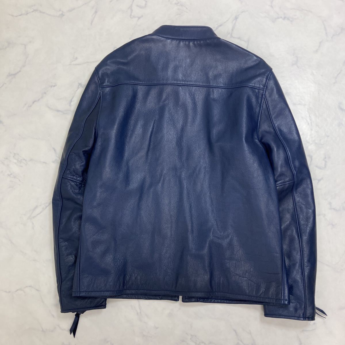 Y2 LEATHER 立ち襟 シングルライダース 44 ステアハイド ワイツー 