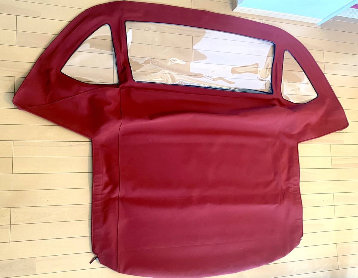 ベンツSLシリーズ 1971-89 R107用560SL，500SL，380SL，450SL等 ソフトトップ 帆 バーガンディカラー ROBBINS German Classic