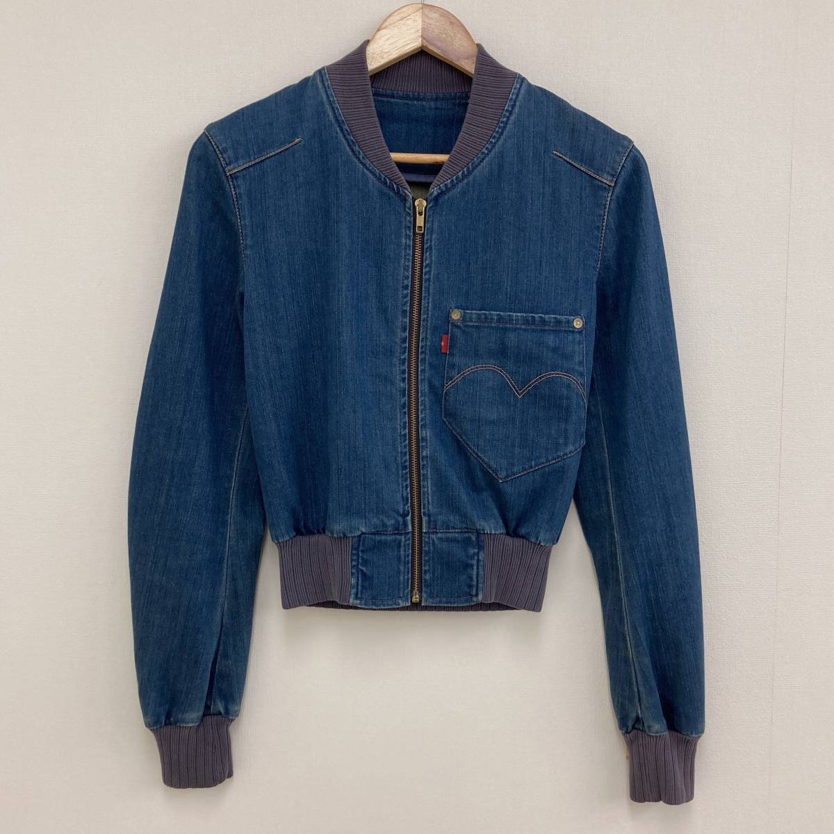 初期 LEVI'S RED 01AW Responsible Irresponsible ショート デニム ブルゾン Sサイズ リーバイスレッド チュニジア製 00s archive 2060334