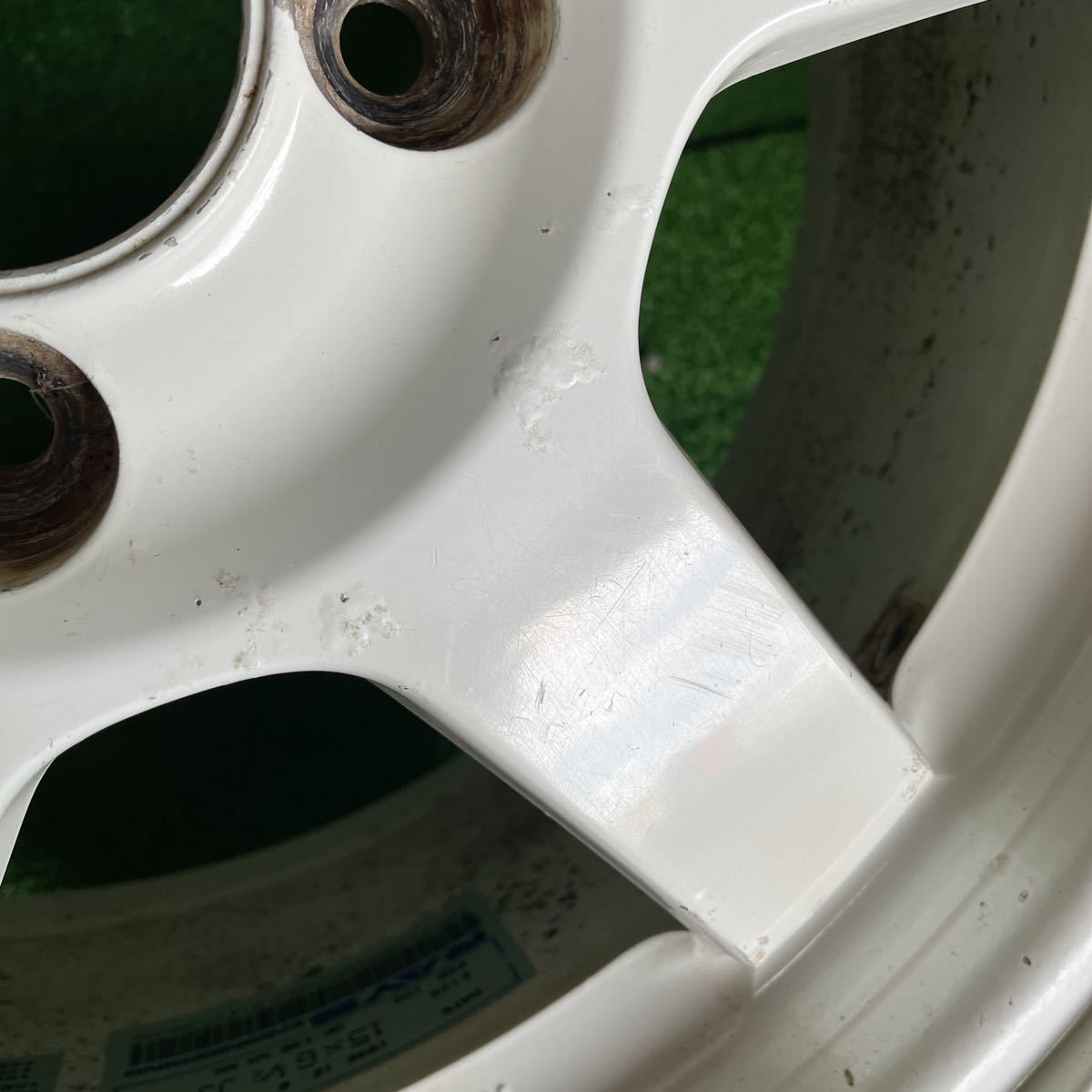 306】RAYS VOLK RACING TE37 15インチ 6.5J +35 4穴 PCD100 1本 レイズ 