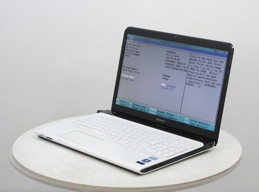 SONY SVE15118FJW VAIO　Core i7 3612QM 2.10GHz 4GB 500GB■現状品
