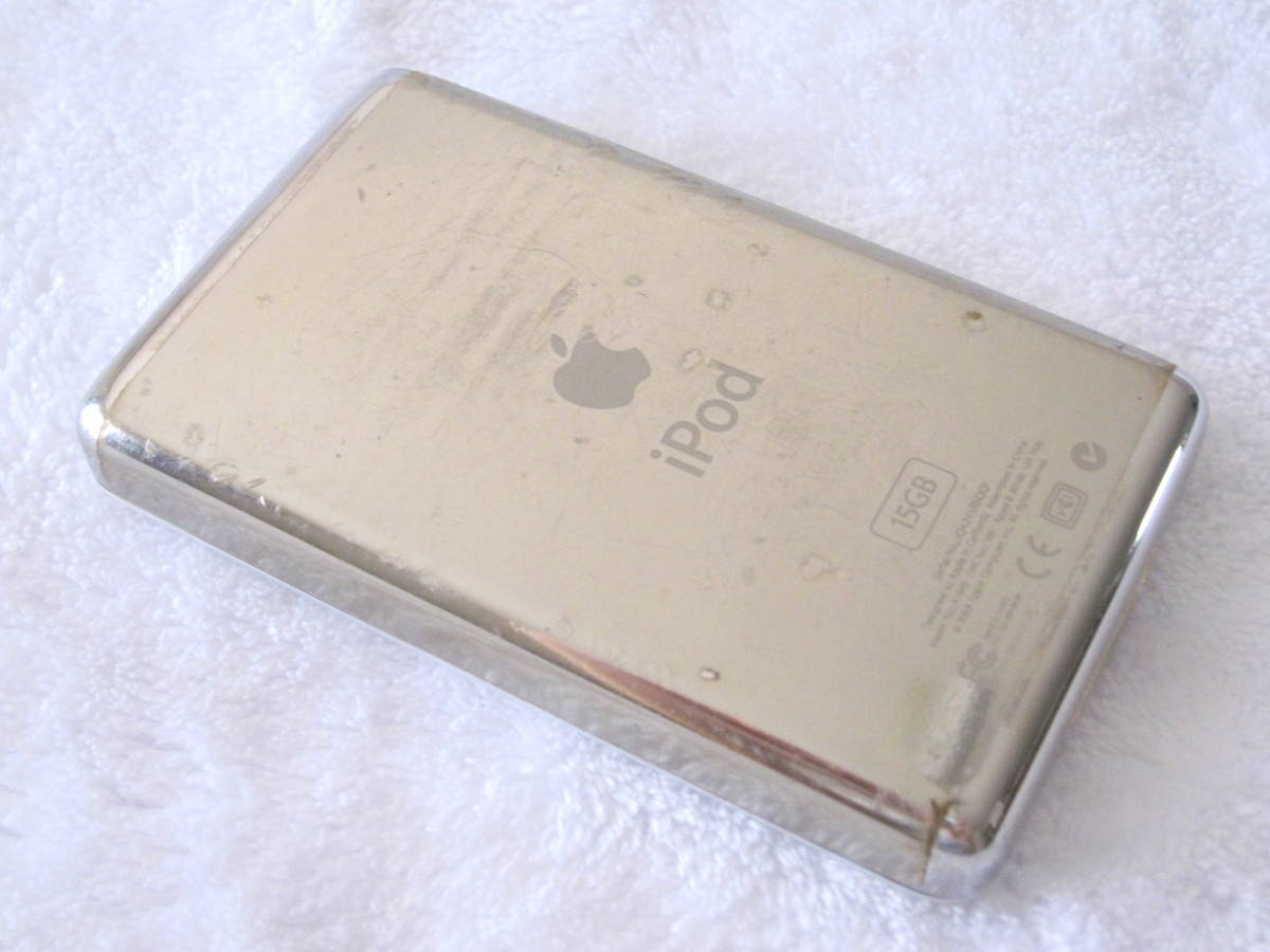 Apple ipod 第3世代 15GB A1040 白黒液晶 ホワイト 動作OK フィルム 