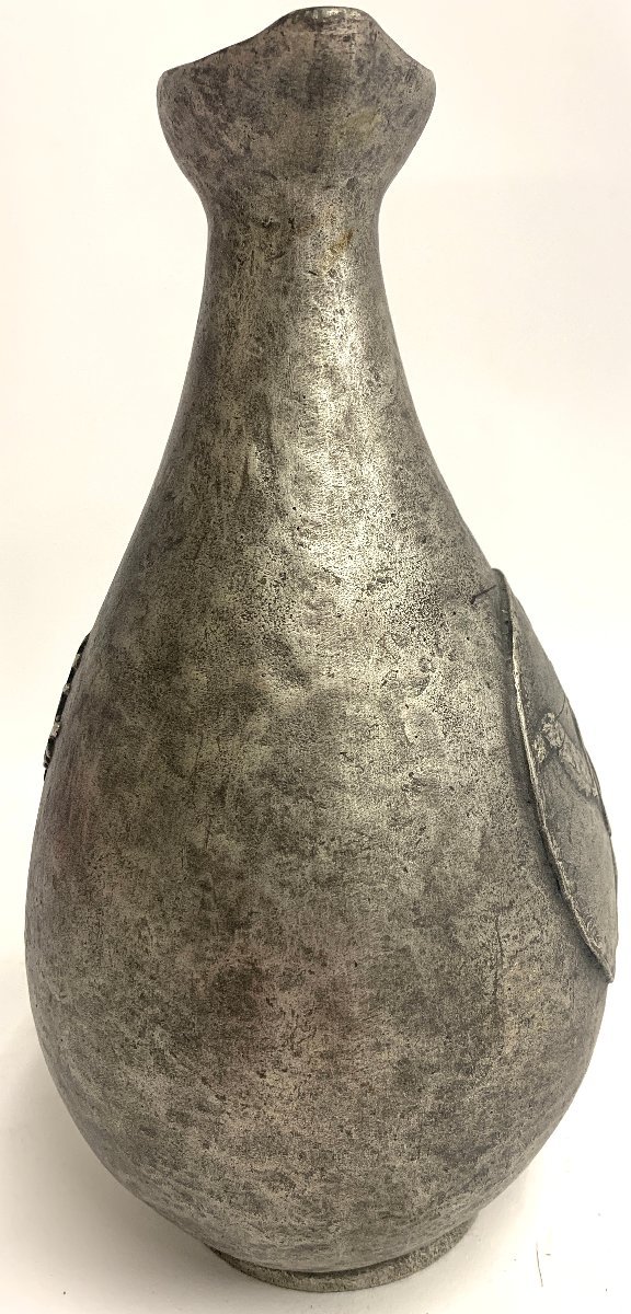 西大由 製作 平山郁夫 原画 鋳銅 駱駝文瓶 – smileantiques