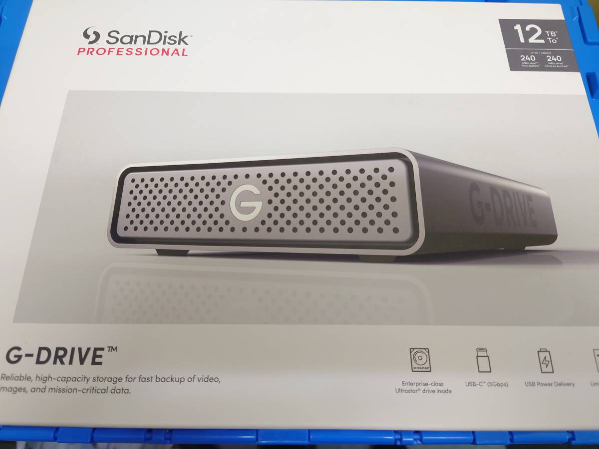 SanDisk G-DRIVE Desktop Hard Drive SDPH91G-012T-SBAAD 12TB 未開封 