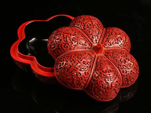 堆朱 中国美術工芸品 伝統美術蓋物 小箱 - メルカリ 【流】中国美術