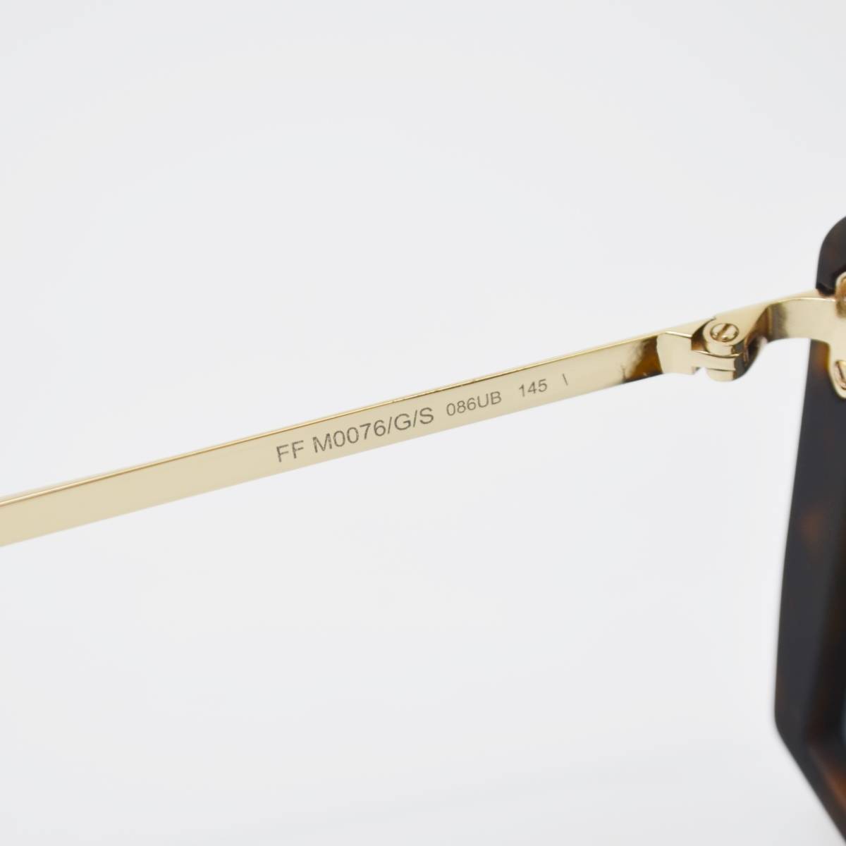 H 1円スタート FENDI フェンディ M0076 FFロゴ ファビュラス サングラス プラスチック ブラウン系 フェンディ FENDI - 7N0144 ARK1 銀座日新堂