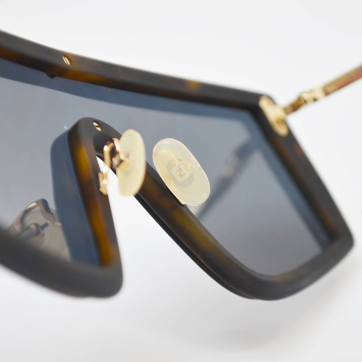 H 1円スタート FENDI フェンディ M0076 FFロゴ ファビュラス サングラス プラスチック ブラウン系 フェンディ FENDI - 7N0144 ARK1 銀座日新堂