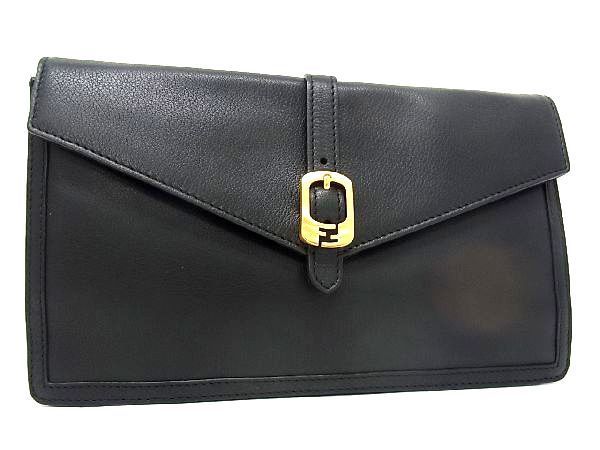 100%新品，SALE 1円 FENDI フェンディ レザー クラッチバッグ セカンドバッグ 手持ちかばん メンズ レディース ブラック系 AD1174セN(その他)｜売買されたオークション情報、yahooの商品情報をアーカイブ公開 - かばん、バッグ