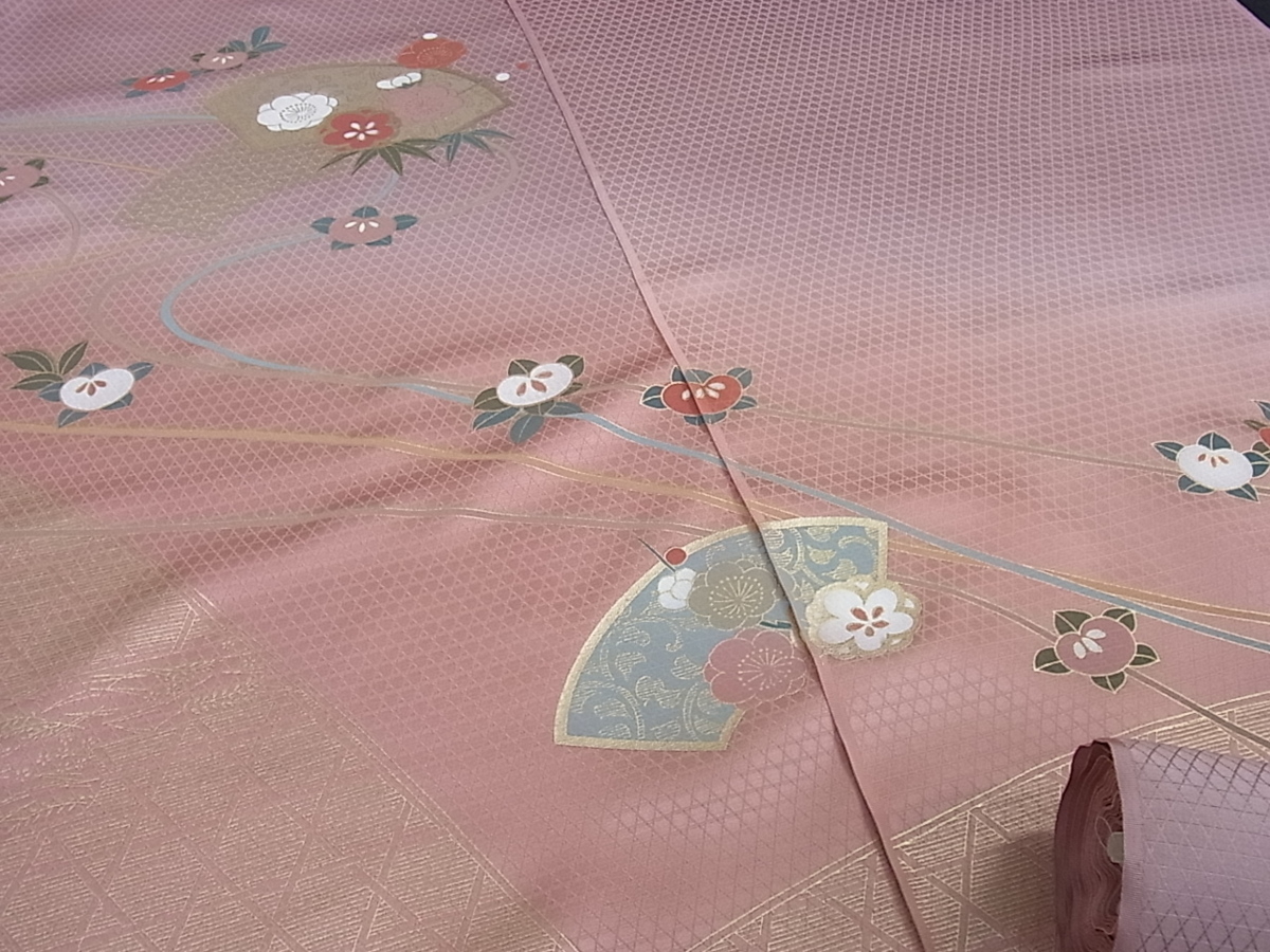 金彩 付下げ 正絹 ♪IDnet即決♪ | 暈し染め 地紙花文