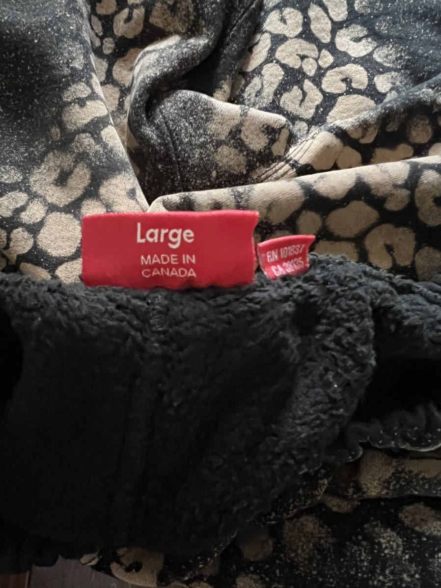 新品】Lサイズ 21FW Supreme - Bleached Leopard Sweatpant ブラック 