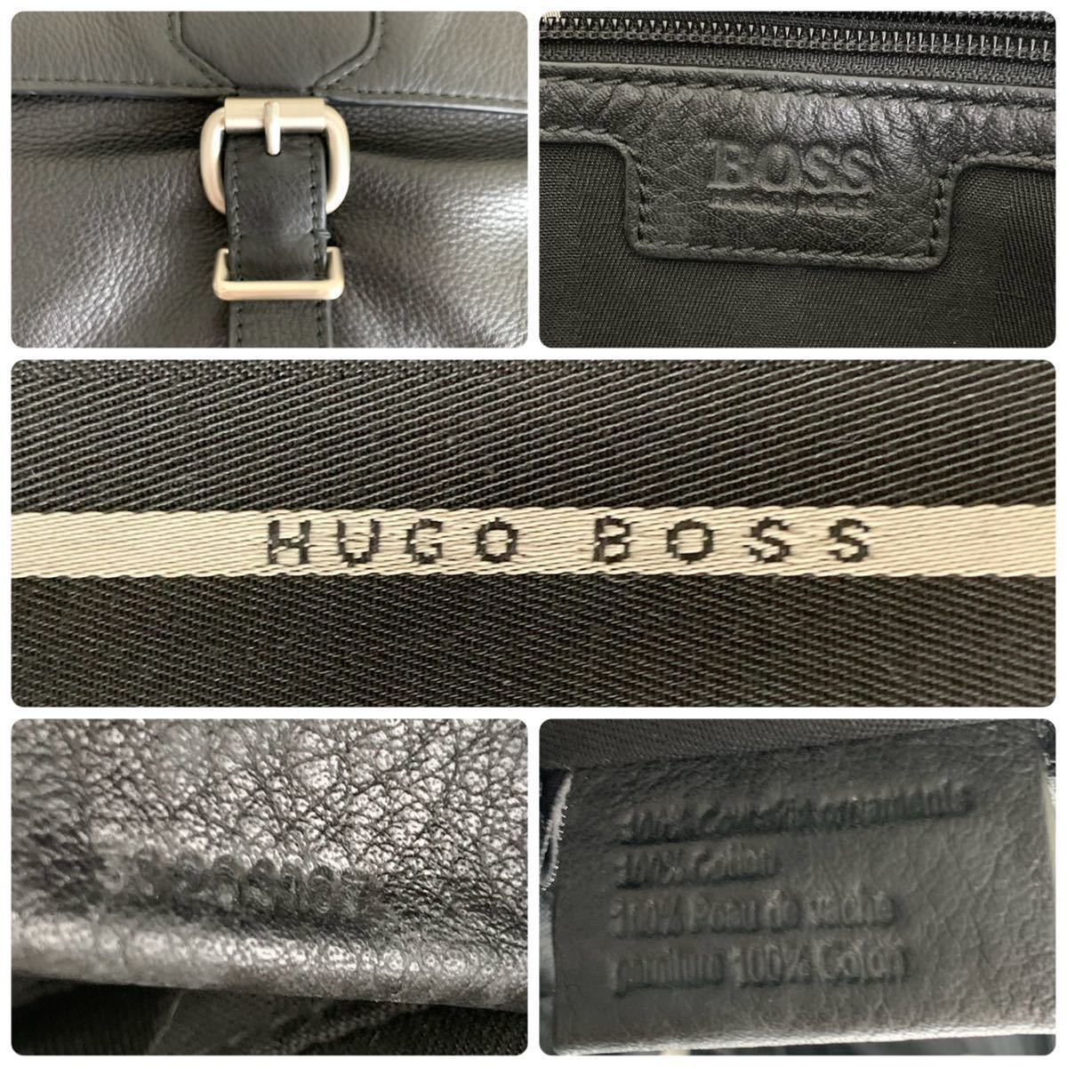 ◇美品◇HUGO BOSS *本革/レザー*メッセンジャーバッグ**ビジネス （1 