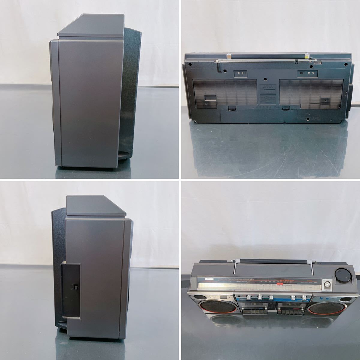 9A58 SANYO サンヨー WMR D6 ダブルカセット ラジカセ WMR-D6 昭和