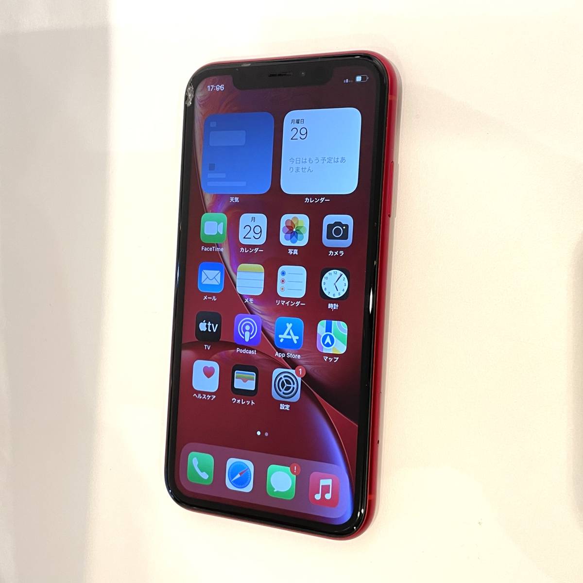 洋*子様 iPhoneXR 【ジャンク品】　128GB 中古ジャンク】SIMフリー iPhoneXR 128GB レッド MT0N2J/A ≪au版(SIM