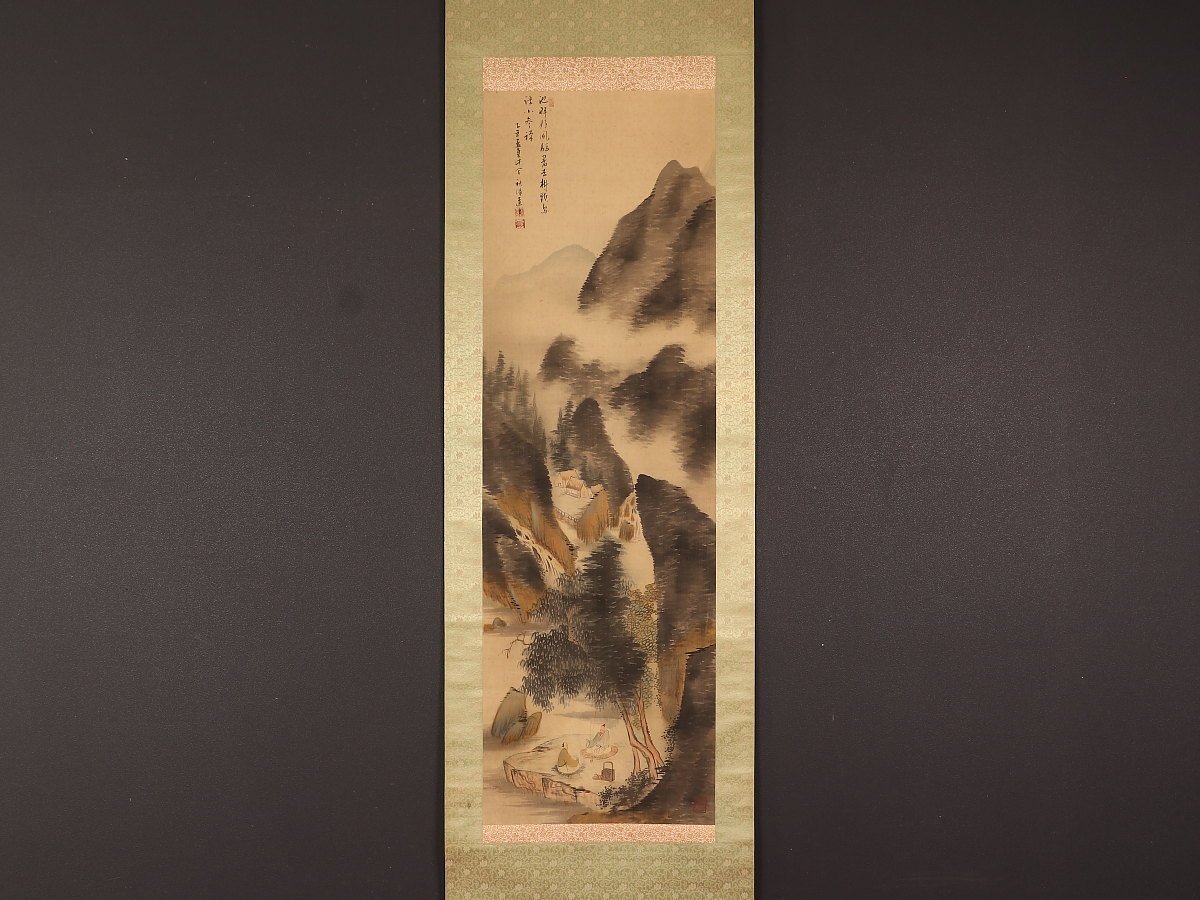 現美展運営委員，点描の古城!池田千鶴子「古城」8号油彩，額なし，京都