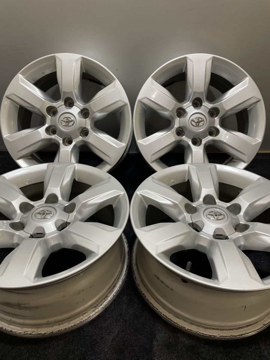 トヨタ 150系 プラド 純正 17インチ 7.5J +25 139.7 6H アルミホイール 4