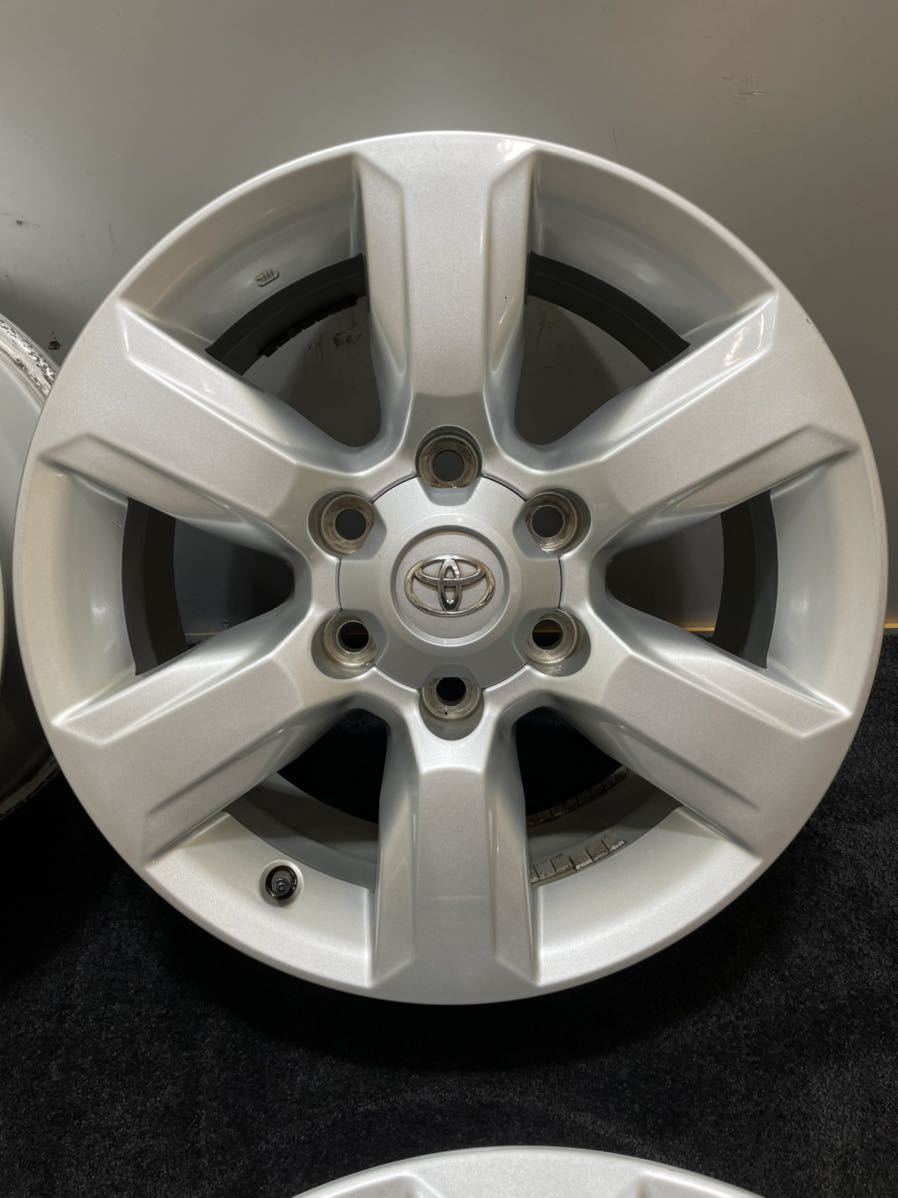 トヨタ 150系 プラド 純正 17インチ 7.5J +25 139.7 6H アルミホイール 4