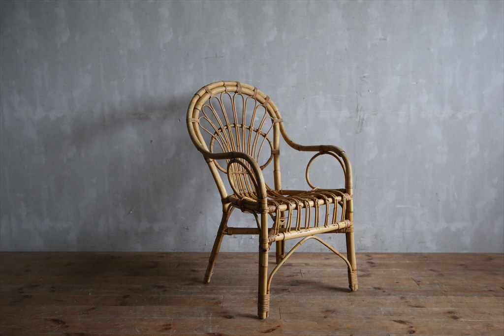 フランス アンティーク Rattan Chair ラタン チェア テーブル